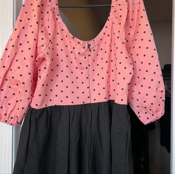 Vixen by Micheline Pitt Daydream Swing Dress in Peach, Size 2X GUC with belt - Picture 6 of 9